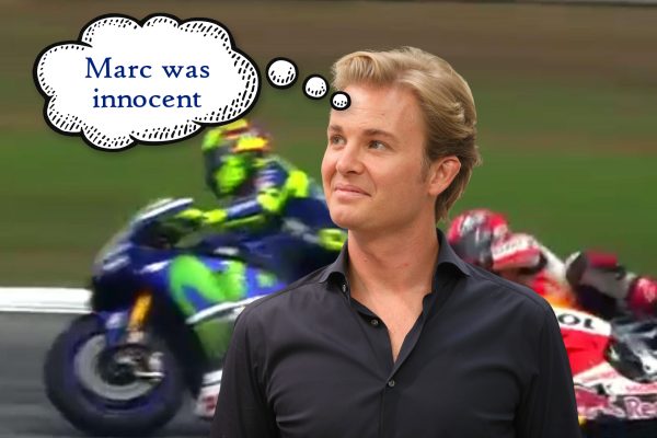 Nico Rosberg backs Marquez over Rossi in the 2015 clash